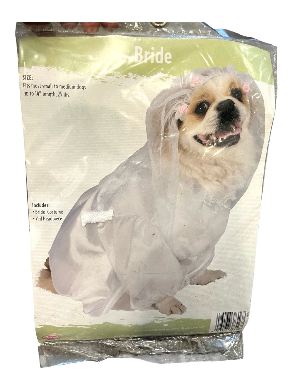 Bride Dog Costume - White Veil Pet Outfit